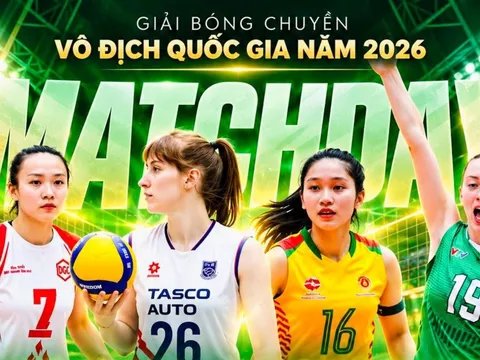 Lịch thi đấu Bán kết bóng chuyền nữ VĐQG 2026 mới nhất: VTV Bình Điền Long An gặp khó; Hà Nội Tasco Auto nhiều toan tính