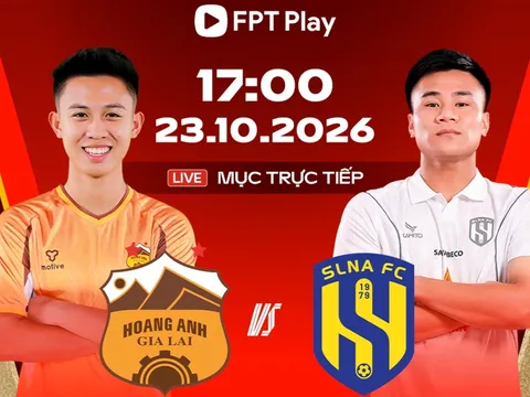 Lịch thi đấu bóng đá Việt Nam hôm nay 23/10: HAGL gặp thử thách lớn; Thể Công Viettel đối đầu Bắc Ninh FC