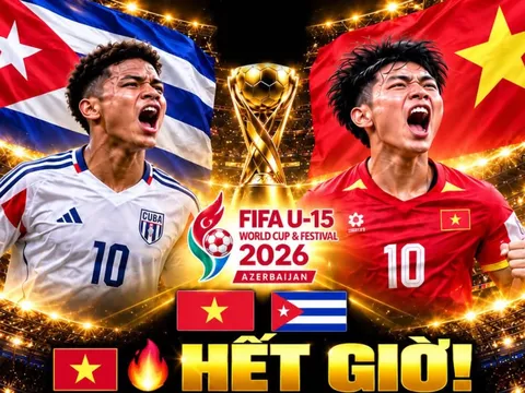 Kết quả bóng đá U15 World Cup 2026 hôm nay 29/10: Đánh bại U15 Cuba, U15 Việt Nam vào Bán kết