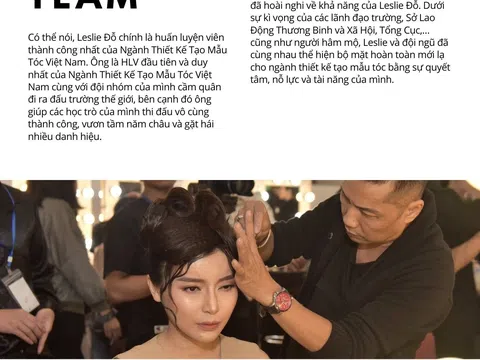 LESLIE ĐỖ VÀ BÀI HỌC ĐỂ TRỞ THÀNH TOP HUẤN LUYỆN VIÊN THIẾT KẾ MẪU TÓC GIỎI NHẤT