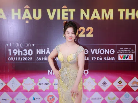 Người đẹp trí tuệ Lê Thị Mai Anh rạng rỡ, xinh đẹp dự chung kết Hoa hậu Việt Nam Thời đại 2022