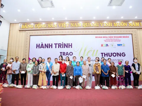 Hoạt động thiện nguyện trong cuộc thi Hoa hậu Doanh nhân Châu Á Việt Nam 2023