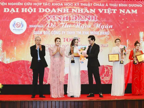 Công ty Minh Đăng lọt Top 5 thương hiệu mạnh tại Đại hội Doanh nhân Việt Nam 2023