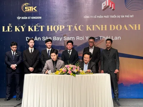 Lễ ký kết hợp tác giữa ST Kingdom Group và công ty Phú Mỹ kinh doanh dự án sân bay Sam Roi Yot - Thái Lan