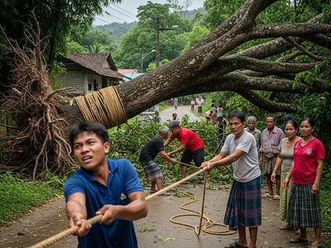 Người kéo cây…!