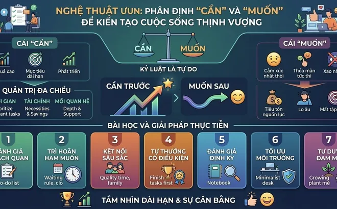 Cần và Muốn: Nghệ thuật quản trị cuộc sống